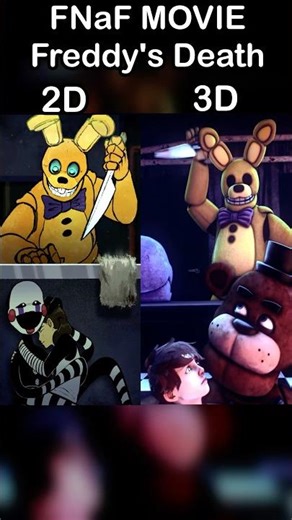 La La La FNaF Movie Animation - 2D VS 3D