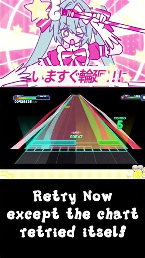 Retry Now, except the chart how to retry #projectsekai #customchart #rhythmgame