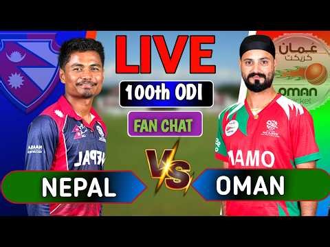 OMAN vs NEPAL LIVE 🔴 | OMA vs NEP ODI Live Commentary | CWC League 2 | Today