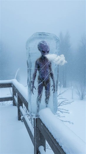 Breaking the Ice: Alien Rescue Mission 🧊 I found this strange block of ice sitting on the fence during the snowstorm, and you won't believe what was inside! 🥶👽 I decided to grab a hammer and break it open to see if the creature was still alive. Watch the satisfying moment the ice shatters and the "alien" is finally freed. Is this a real extraterrestrial or just a very strange animal? Let me know what you think in the comments! 👇 #alien #frozen #iceblock #rescue #scifi #mystery #winter #snow 