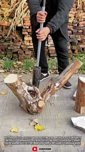 DIY Impact Sliding Tool for Easy Firewood Preparation #ToolHolder