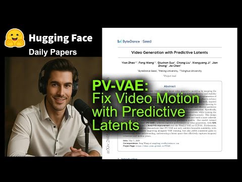 PV-VAE: Fix Video Motion with Predictive Latents