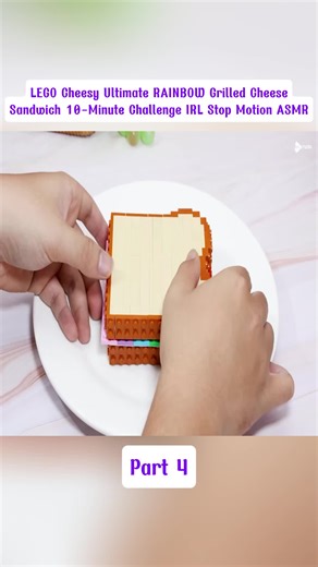 LEGO Cheesy Rainbow Grilled Cheese Sandwich Challenge