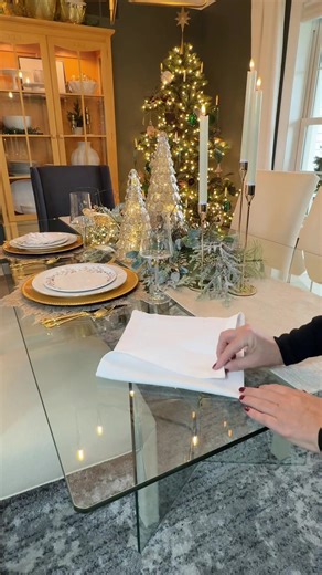 Elegant Christmas Tree Napkin Folding Tutorial