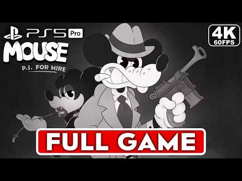 MOUSE P.I. FOR HIRE Gameplay Walkthrough FULL GAME [4K 60FPS PS5 PRO] - No Commentary