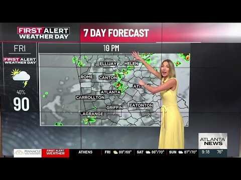 Isolated storms likely today, mainly this evening