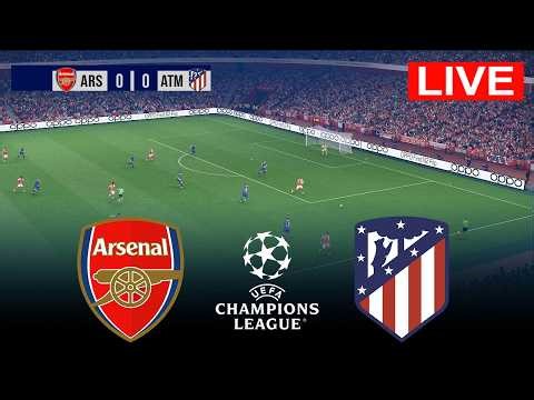 🔴 LIVE : ARSENAL vs ATLETICO MADRID - UEFA Champions League 2026 | Match Today | Simulation PES