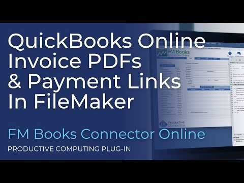Bring QuickBooks Online Invoices & Payment Links into FileMaker | FM Books Connector Online