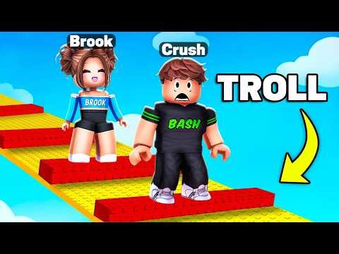 Trolling MY CRUSH With EXTREME TROLL OBBY..