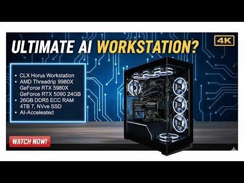 CLX Horus Creator Workstation 🔥 Threadripper 9980X + RTX 5090 Ultimate AI PC Review