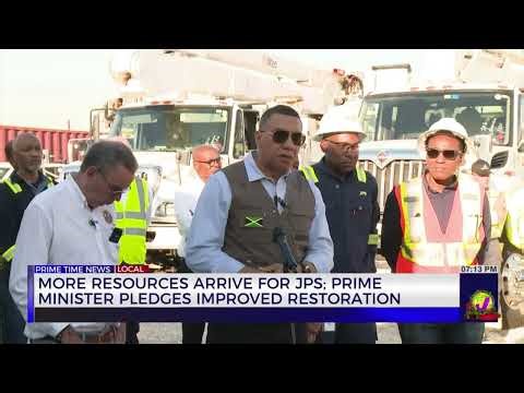 More Resources Arrive for JPS; Prime Minister Pledges Improved Restoration | TVJ News
