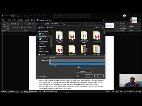 How to Convert MS Word file to PDF document