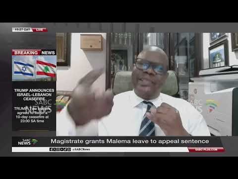 Malema Firearm Case | Malema gets 5-year prison sentence - Zola Majavu