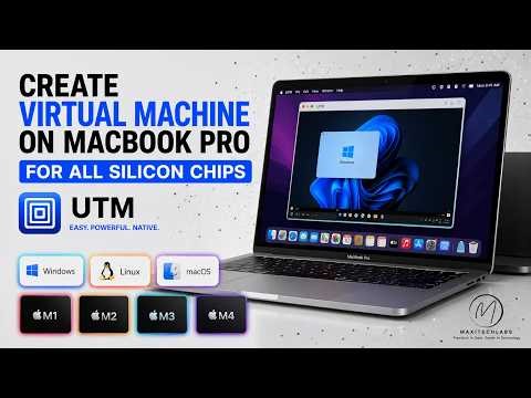 Create Virtual Machine on MacBook (M1–M4) Using UTM | Windows, Linux & macOS Setup.