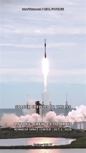 Listen to the Real Countdown as Crew-13 Blasts Off for the ISS