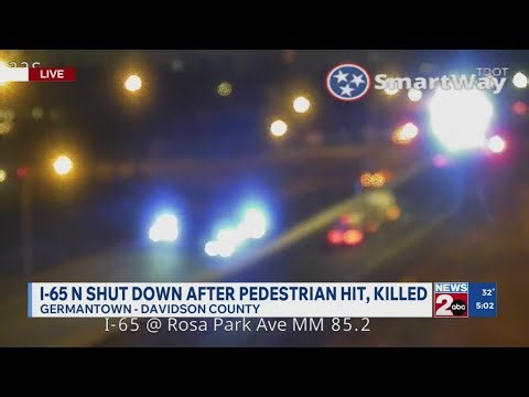Pedestrian dead after crash on I-65 in Nashville