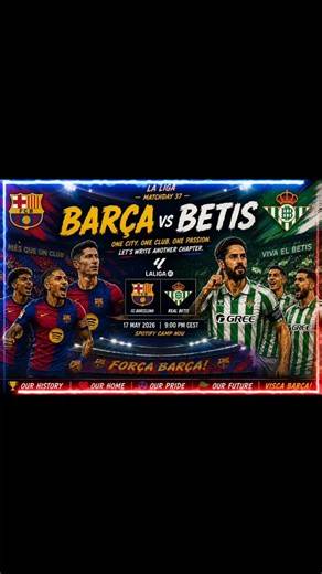 🔥 Barcelona 3-1 Real Betis | Raphinha Double & Lewandowski Farewell ⚽