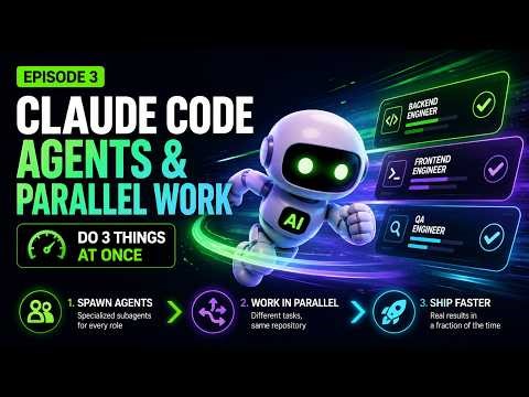 Claude Code Ep 03: Agents & Parallel Work — Do 3 Things at Once