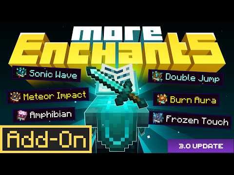 More Enchants 3.0 Adds 50+ NEW Enchantments to Minecraft Bedrock!