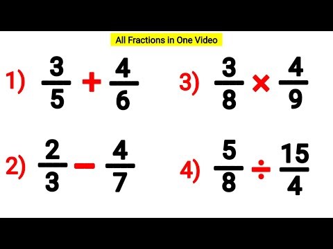 FRACTIONS | Addition Substraction Multiplication and Division Class 5 | 6 | 7 | 8 #maths #fraction