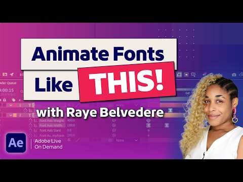 Adobe After Effects: Animate Text Faster with Variable Fonts