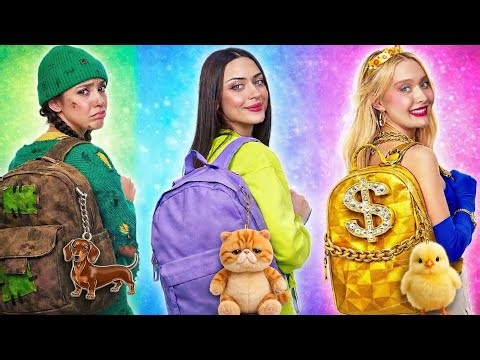 1⭐ vs 5⭐ Student at School! Low Rating vs High Rating School Transformation 📚✨