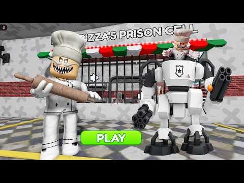 🍕 PAPA PIZZA'S PRISON RUN! (Obby) - Papa Pizza's Mech Robot Boss Battle - Full Gameplay