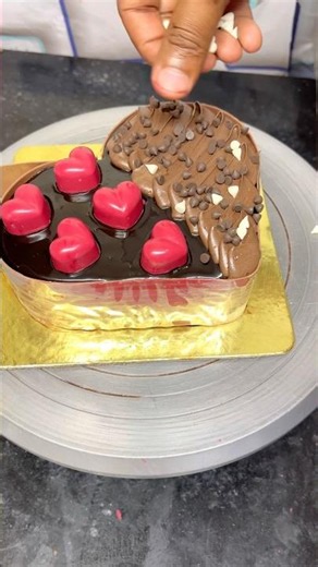 Beautiful Heart Cake Design ❤️✨ #shorts #cakedecorating #dil