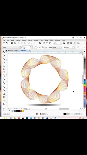 3D Ring Design in corel draw 🤯#shortvideo