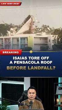 Video: Isaias Rips Roof Off Pensacola Hotel Before Landfall #Shorts