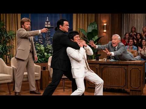 Chaos Erupts On Johnny Carson Tonight! Steven Seagal Chokes Bruce Lee And INSTANTLY Regrets It!
