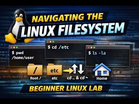 Linux Lab 2.1 – Navigating the Linux Filesystem (Hands-On Tutorial)
