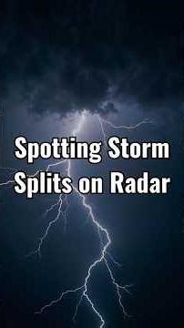 🤓🌪 Spotting Storm Splits on Radar #shorts #stormchasing #weather