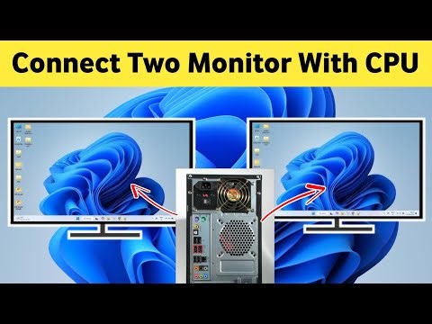 How To Connect Two Monitors To One Computer/CPU - Step by Step
