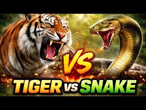 Tiger vs Snake | Cat vs Snake | Crocodile vs Tiger – Epic Animal Showdowns