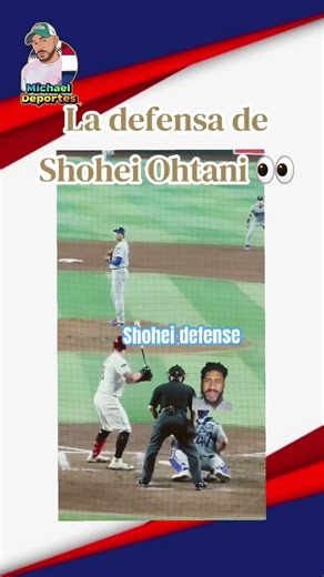 Shohei Ohtani defensa #deportes #mlb #sports #baseball #beisbol #lidom #pelota