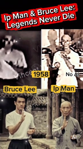 Two unforgettable figures.A story that belongs to humanity #BruceLee #IpMan’#WingChun
