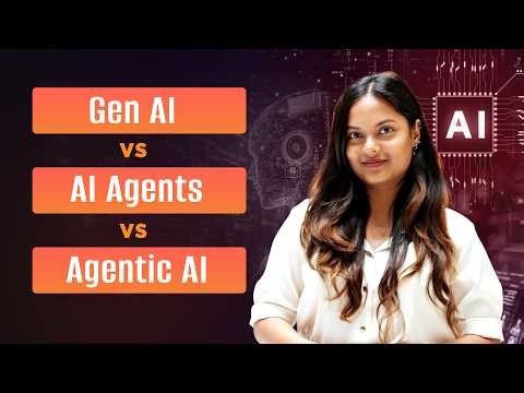 Generative AI vs AI Agents vs Agentic AI (Explained Simply) | The Future of AI