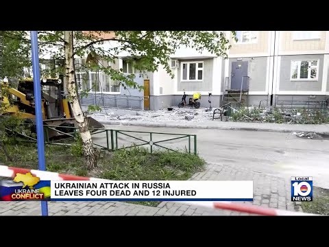 At least 4 people killed in one of the largest Ukrainian drone strikes on Russia