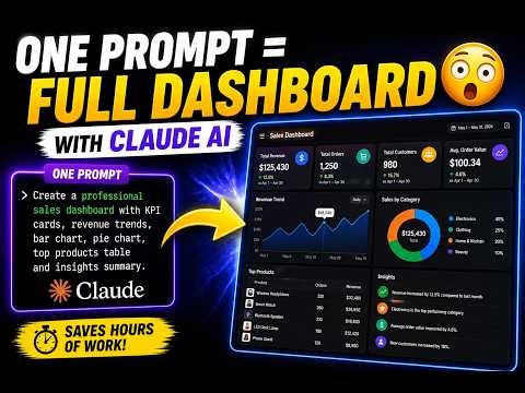 Create a Professional Dashboard with ONE AI Prompt