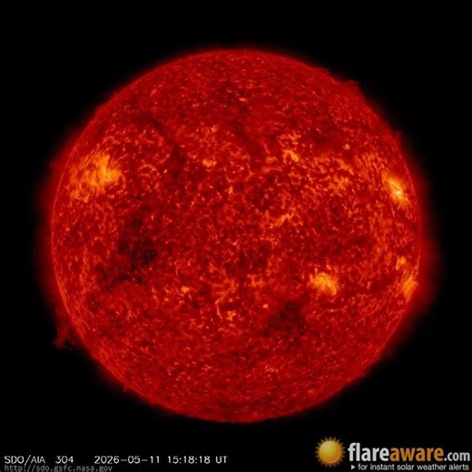 11 May - 12 May: 24 Hour Solar Activity (Earth Facing; Solar Storm, Sunspot, Solar Flare, CME)