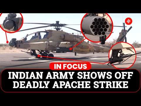 Indian Army's Apache Helicopters Unleash Precision Firepower at Pokhran