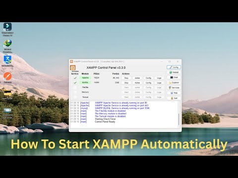 How to Start XAMPP Automatically on Windows Startup | Step-by-Step Tutorial