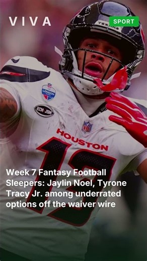Week 7 Fantasy Football Sleepers: Jaylin Noel, Tyrone Tracy Jr. among underrated options o #shorts