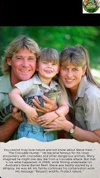 #SteveIrwin #TheCrocodileHunter #Wildlife #WildlifeFacts #AustralianWildlife #AustraliaZoo#OceanLife