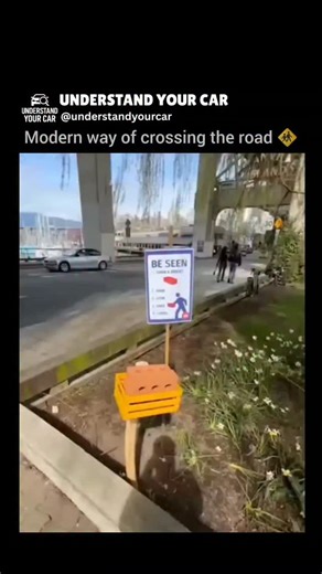 Understand Your Car on Instagram: "In an unconventional initiative, pedestrians utilizing the crosswalk at the entrance of Granville Island in Vancouver are being urged to collect foam bricks to enhance their visibility to drivers. This initiative, introduced by Vision Zero Vancouver for April Fools' Day, seeks to raise awareness regarding the dangers encountered by pedestrians, particularly at the Anderson Street crossing. The campaign is a response to ongoing issues in the vicinity, including 