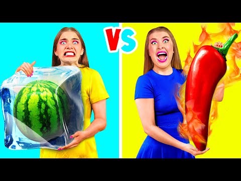Hot vs Cold Food Challenge | Funny Challenges by TeenTeam