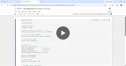 #actuarialscience #riskmanagement #python #dataanalytics #learningjourney #buildingpublic | Shivam Shrivastav