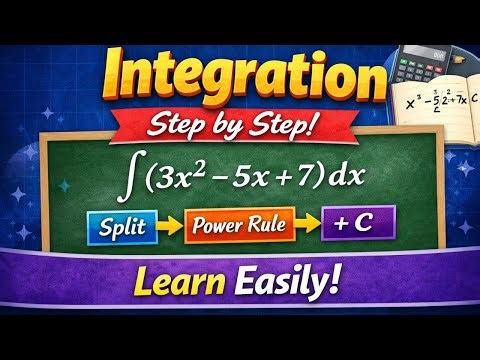 Learn Integration Step by Step – Solve Any Polynomial Integral! #integration #calculus #maths