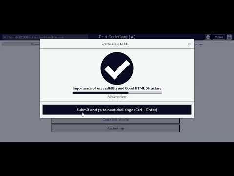 FreecodeCamp Learn Accessbility ep14